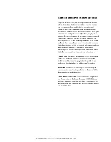 Magnetic resonance imaging in stroke