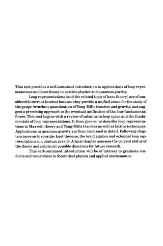 Loops, Knots, Gauge Theories and Quantum Gravity