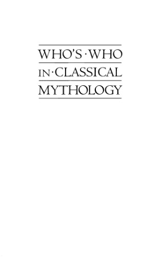Who's Who in Classical Mythology