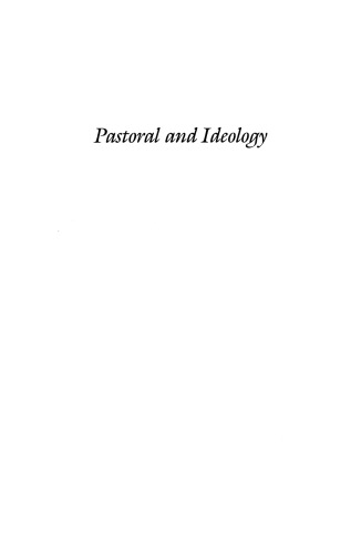 Pastoral and Ideology: Virgil to Valéry