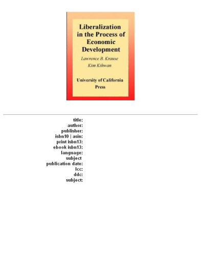 Liberalization in the Process of Economic Development