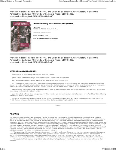 Chinese History in Economic Perspective (Studies on China)