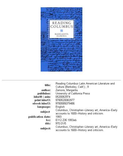 Reading Columbus