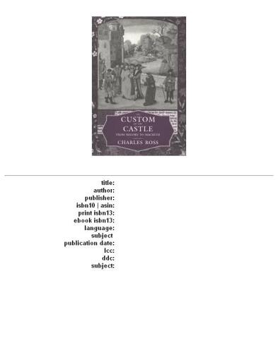 The custom of the castle: from Malory to Macbeth