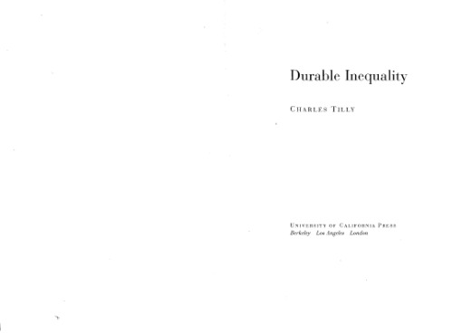 Durable Inequality