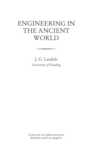 Engineering in the Ancient World