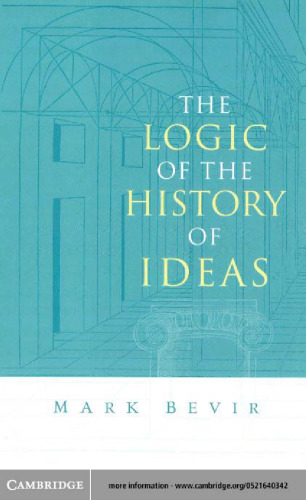 The Logic of the History of Ideas