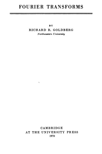 Fourier Transforms
