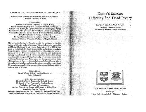 Dante's Inferno: Difficulty and Dead Poetry