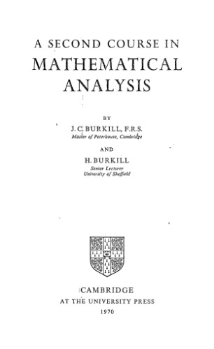 A Second Course in Analysis