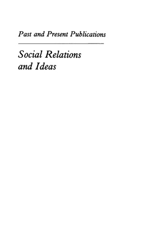 Social Relations and Ideas: Essays in Honour of R. H. Hilton