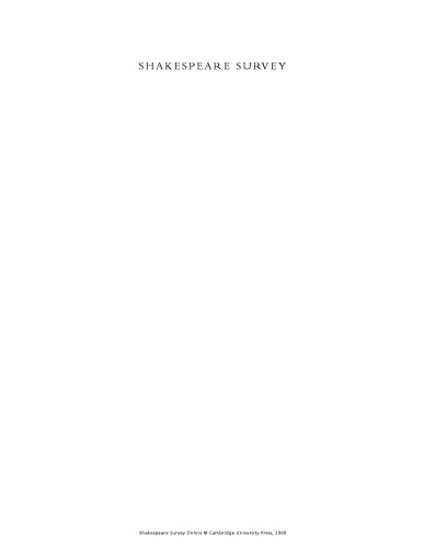 Close Encounters with Shakespeare's Text