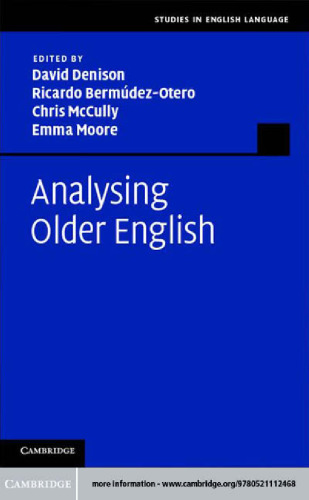 Analysing Older English