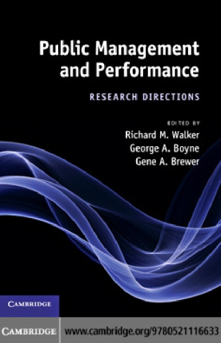 Public Management and Performance: Research Directions
