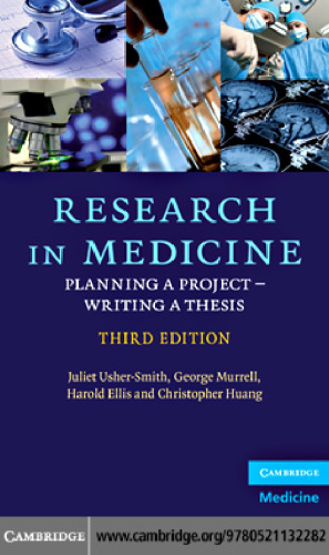 Research in Medicine: Planning a Project - Writing a Thesis, 3rd Edition