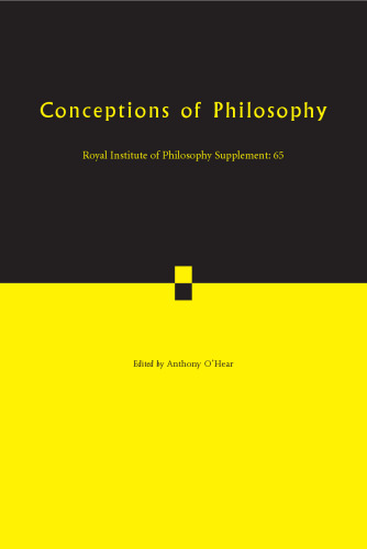 Conceptions of Philosophy