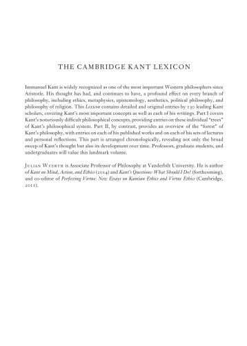The Cambridge Kant Lexicon