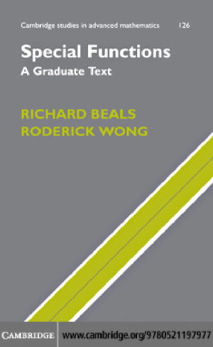 Special Functions: A Graduate Text