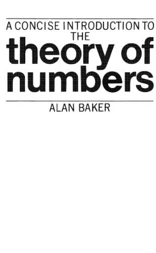 A Concise Introduction to the Theory of Numbers