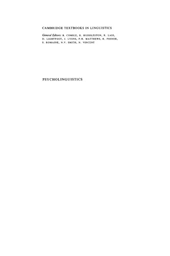 Psycholinguistics