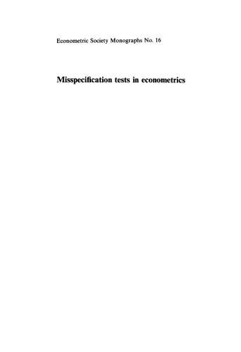 Misspecification Tests in Econometrics: The Lagrange Multiplier Principle and Other Approaches