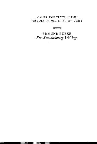 Pre-Revolutionary Writings