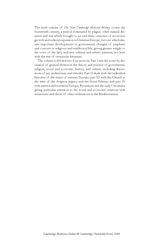 The New Cambridge Medieval History, Vol. 6: c.1300-c.1415
