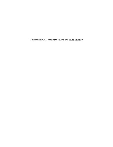 Theoretical foundations of VLSI design