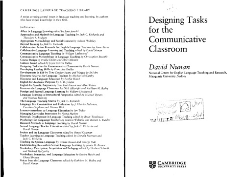 Designing Tasks for the Communicative Classroom