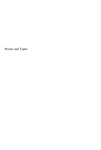 Proofs and Types