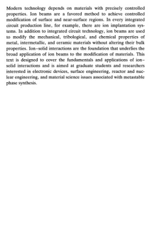 Ion-solid interactions: fundamentals and applications