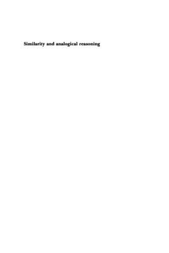 Similarity and Analogical Reasoning