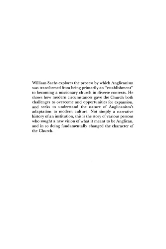 The Transformation of Anglicanism: From State Church to Global Communion
