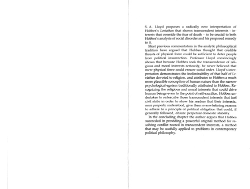 Ideals as interests in Hobbes's Leviathan