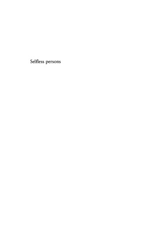Selfless Persons: Imagery and Thought in Theravada Buddhism