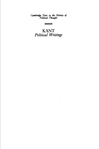 Political Writings