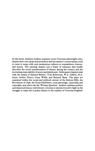 The Making of Victorian Drama