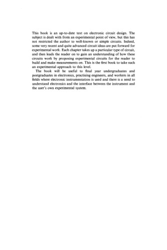 Circuits for Electronic Instrumentation