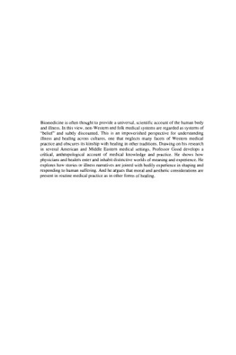 Medicine, rationality, and experience : an anthropological perspective