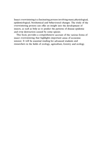 The Ecology of Insect Overwintering