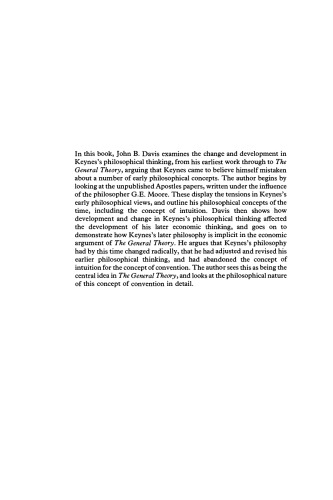 Keynes's Philosophical Development