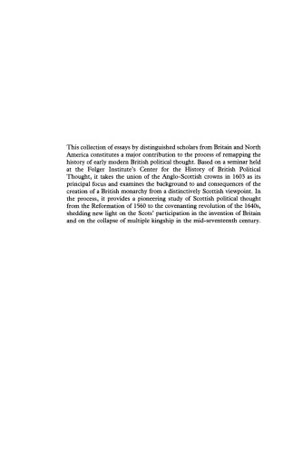 Scots and Britons: Scottish Political Thought and the Union of 1603