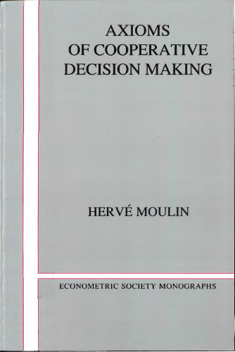 Axioms of Cooperative Decision Making