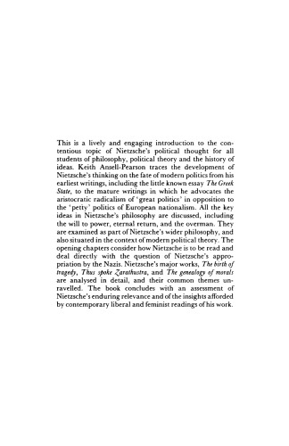 An Introduction to Nietzsche as Political Thinker: The Perfect Nihilist