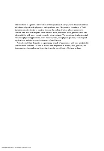 Astrophysical Fluid Dynamics