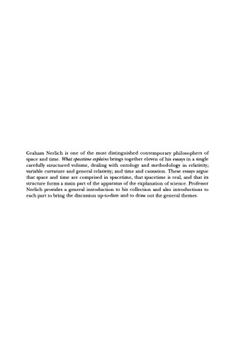 What Spacetime Explains: Metaphysical Essays on Space and Time