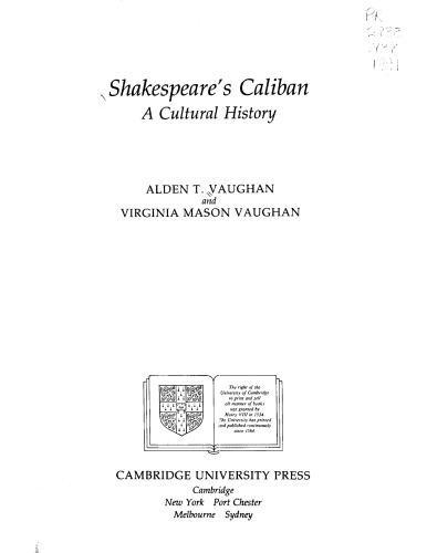 Shakespeare's Caliban: A Cultural History