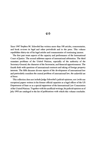 Justice in International Law: Selected Writings