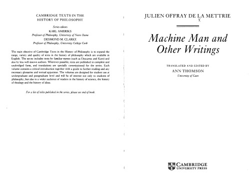 Machine Man and Other Writings