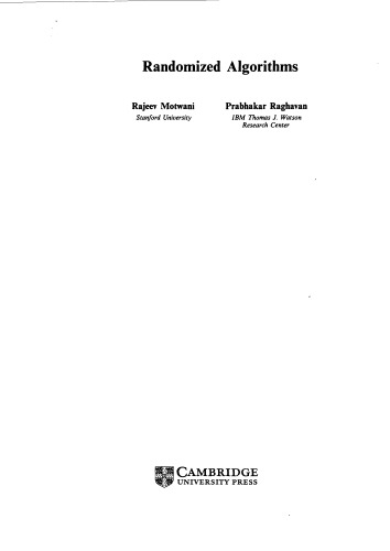 Randomized algorithms